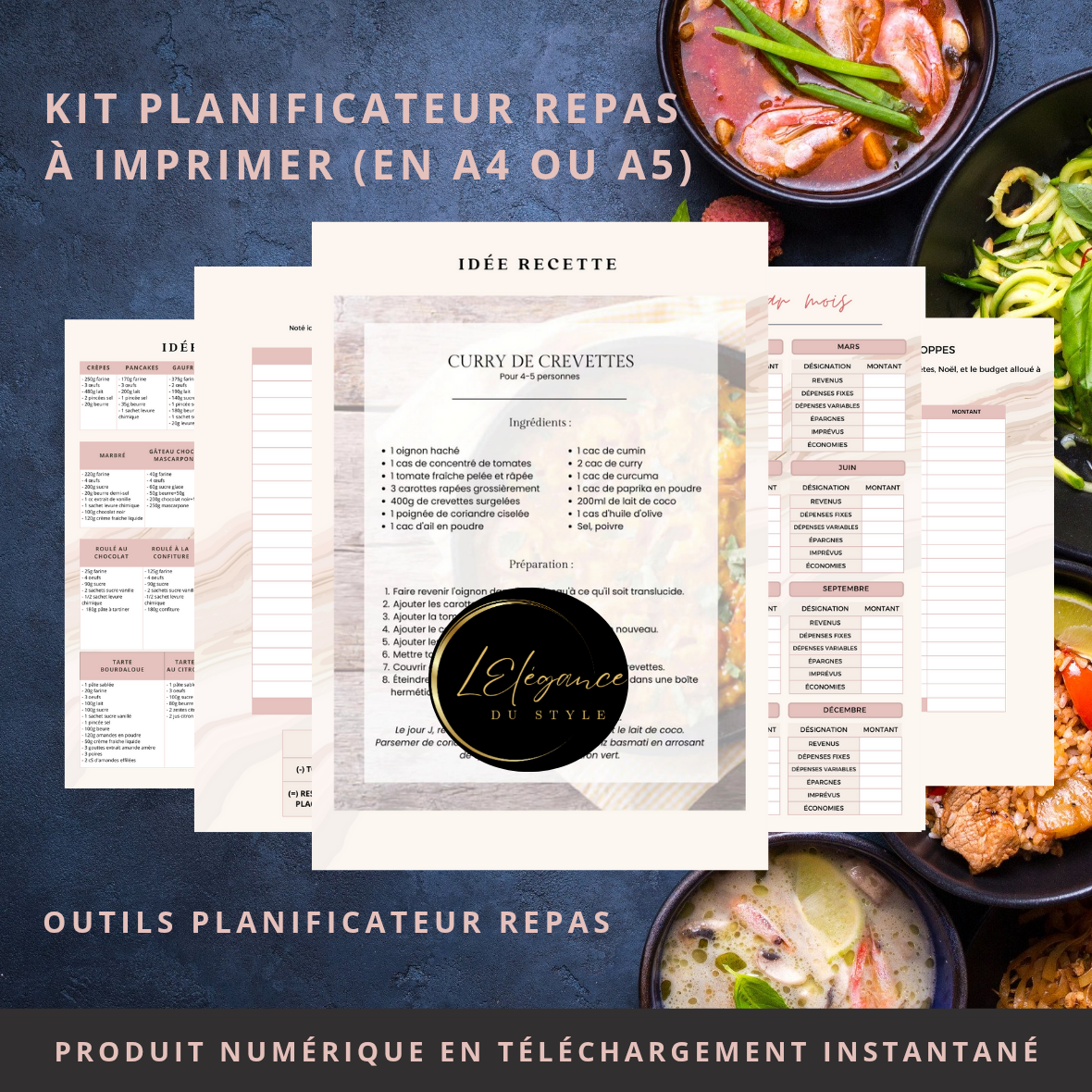 Planificateur repas et goûter